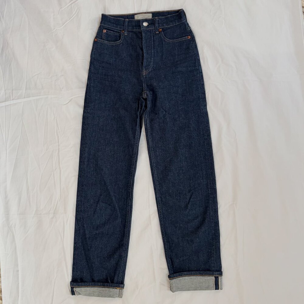 EVERLANE Womens Way High Jean - 100% Organic Cotton - Indigo Rinse - 23 Waist